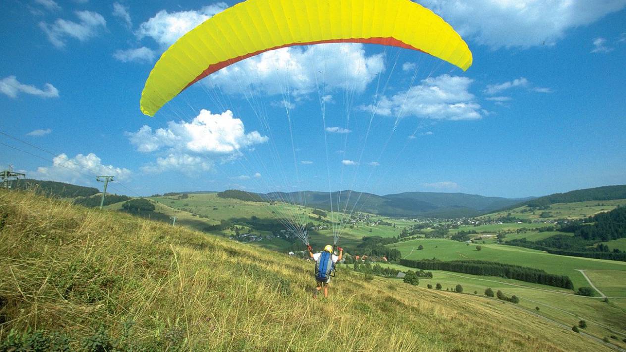 Paragleiten im Bernauer Hochtal